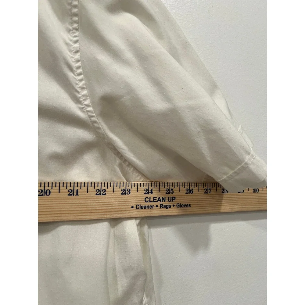Banana Republic Shirt Pearl Snap Button Down Mens XL White Western Slim Fit